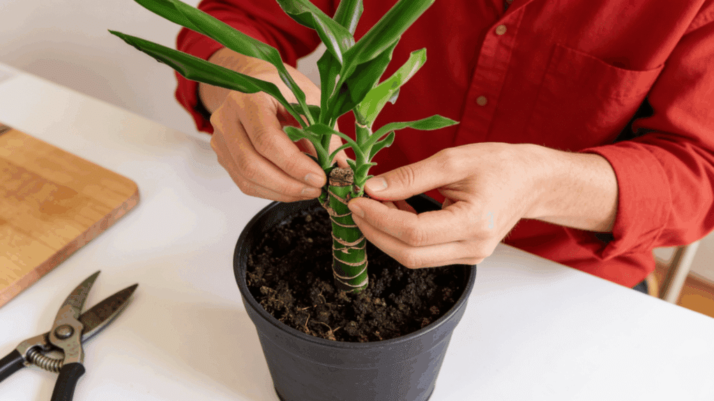 how to prune a corn plant for a fuller shape