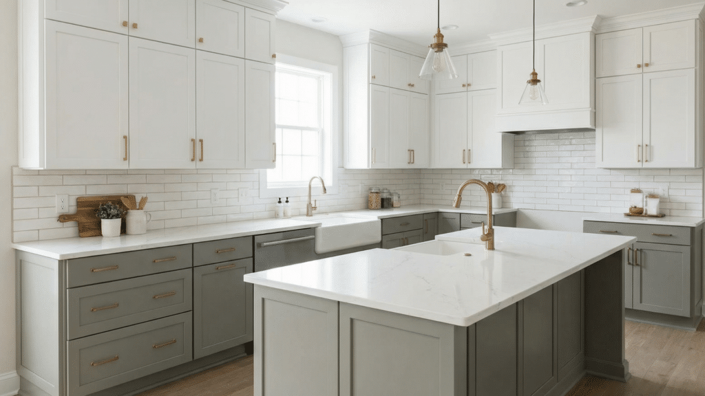 illusive green sherwin williams kitchen