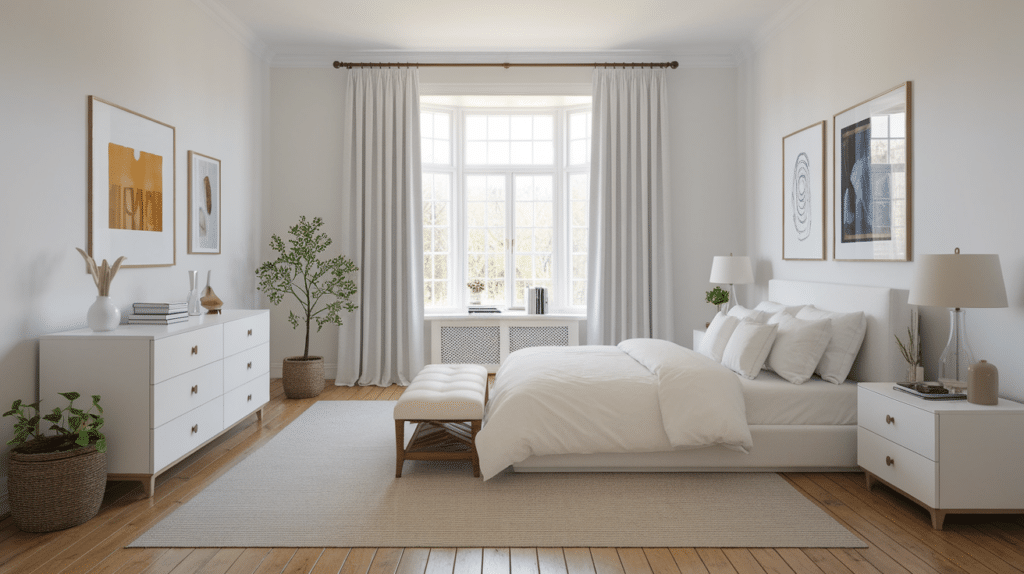 keep decor low and clean