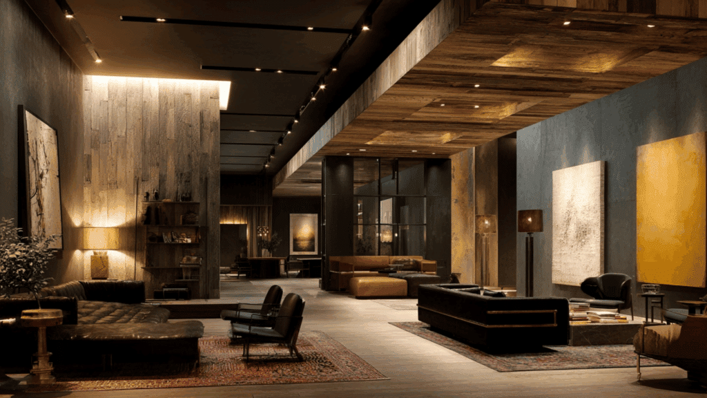 layered lighting design ambient task accent