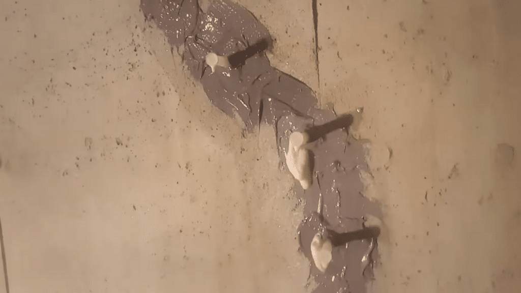 let the foam expand and cure