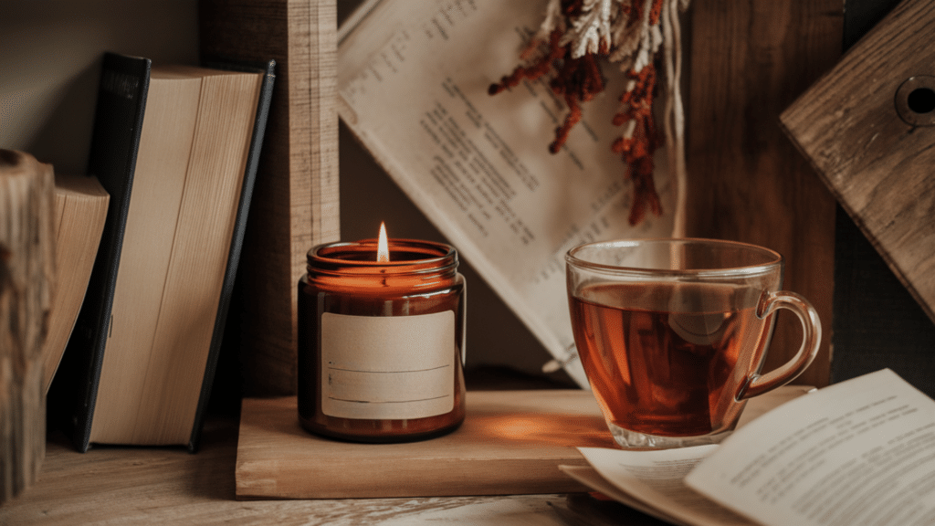 library scented candles