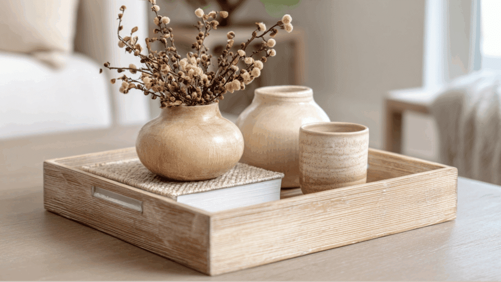 light wood decorative trays
