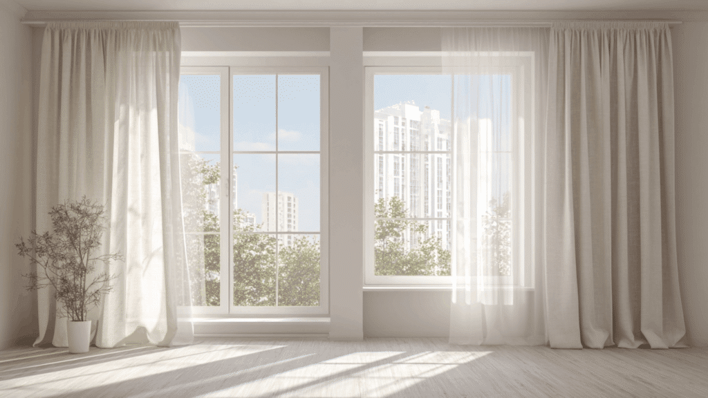 lightweight linen curtains for windows