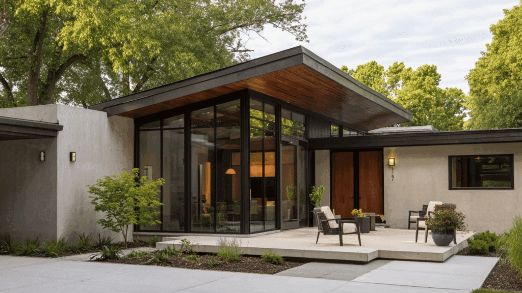 minimalist lean to roof style