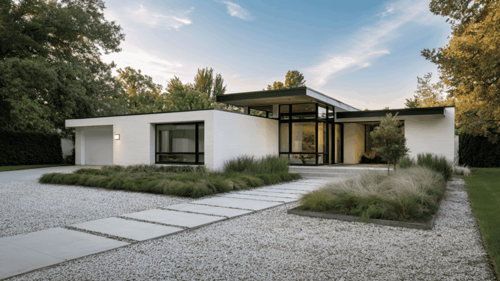 minimalist modern ranch house