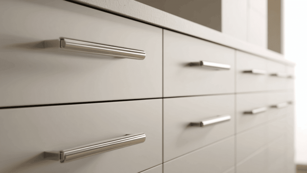 modern cabinet hardware placement