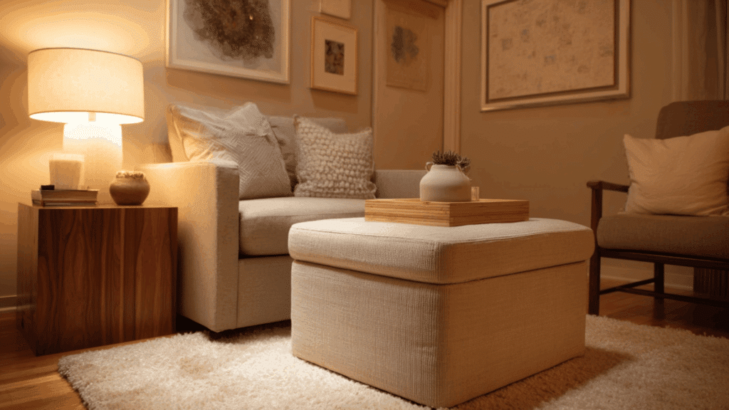 multi use ottoman with storage