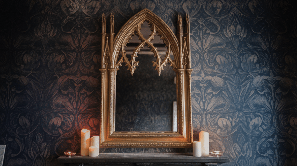 ornate wall mirror