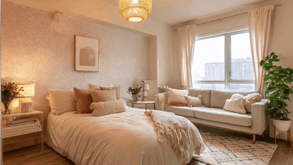 peel and stick wallpaper accent wall