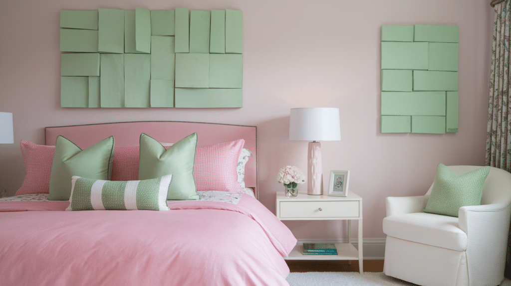 pink and green color combo