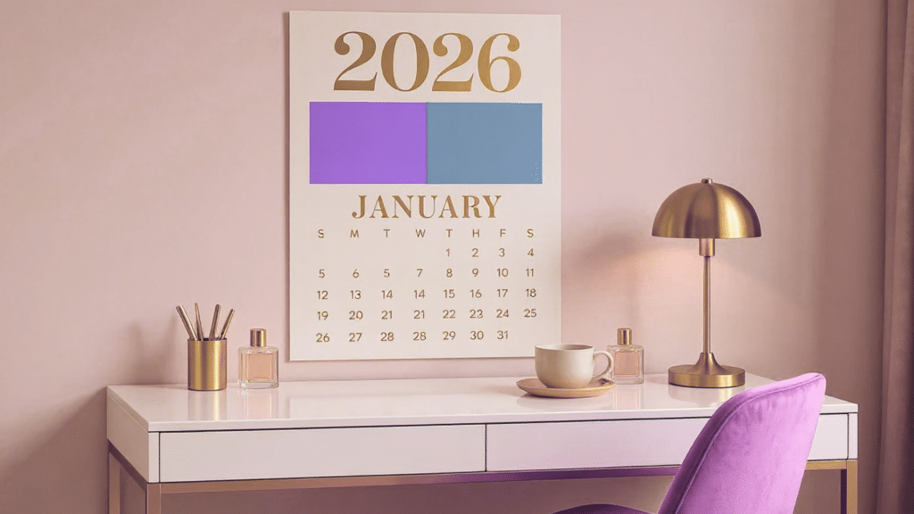 preppy wall calendar