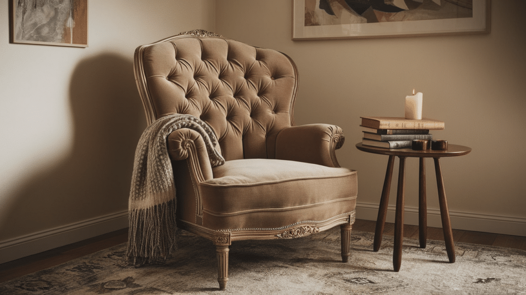 reading chair side table