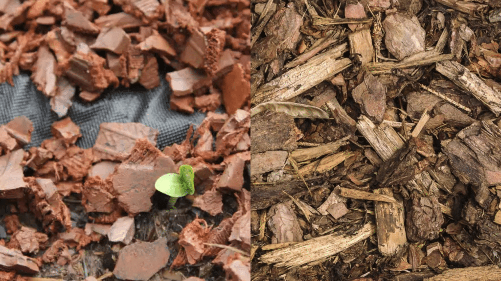 rubber mulch vs wood mulch