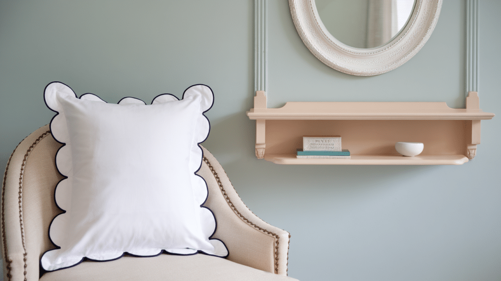 scalloped edges and details