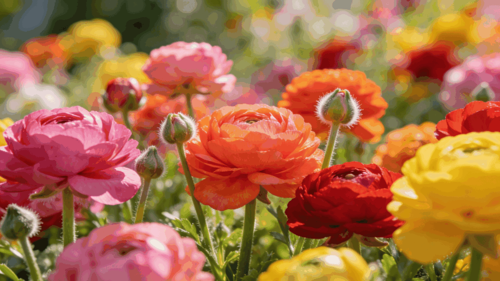 seasonal rotating flower garden