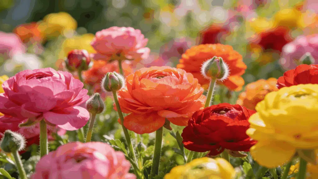 seasonal rotating flower garden