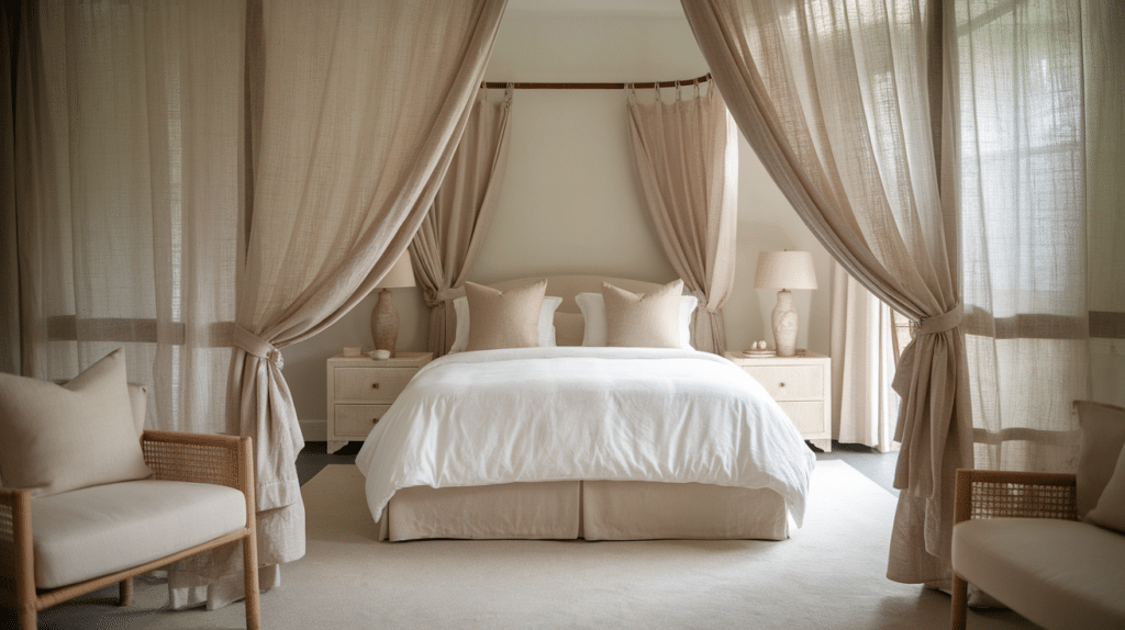 sheer or linen curtains