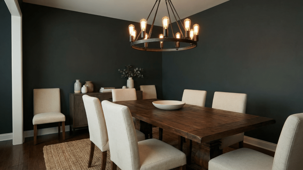 sherwin williams greenblack dining room