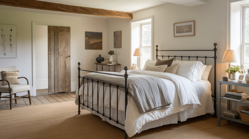 simple metal bed frame