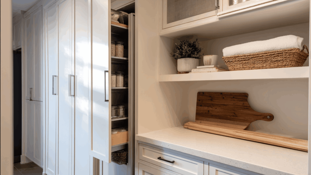 slim pull out storage cabinet