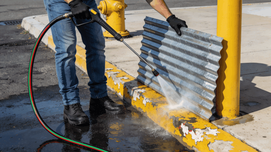 soda or dustless blasting