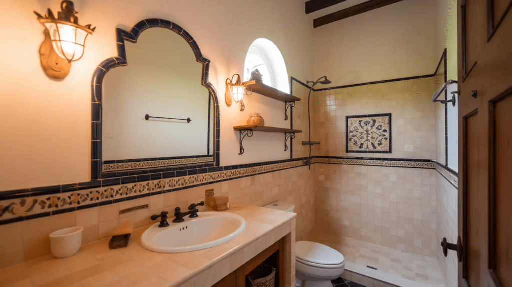 spanish style bathroom