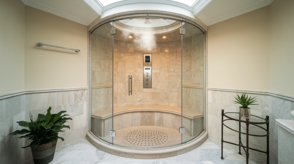 steam shower option