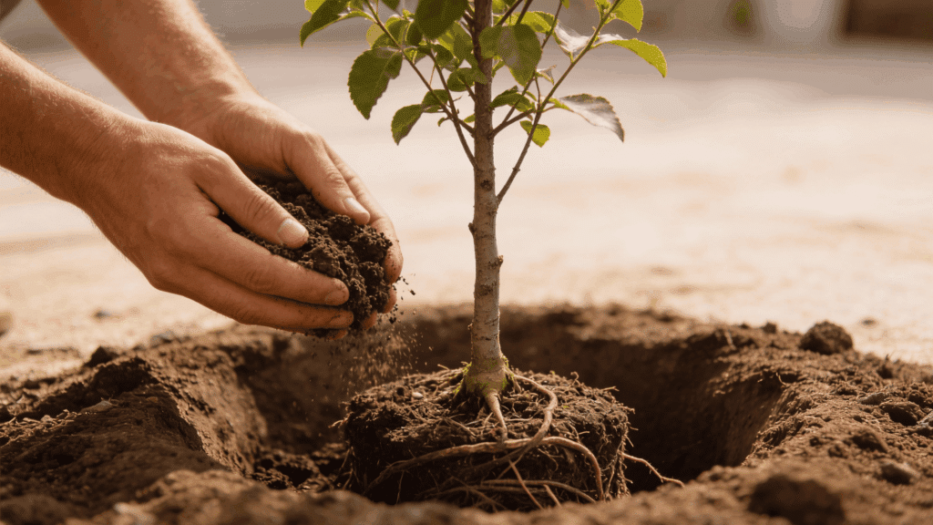 step by step instructions on how to plant a tree