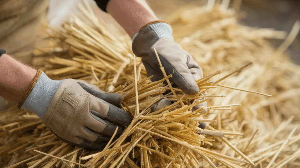 straw mulch