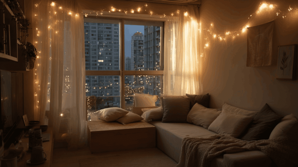 string lights for warm ambiance