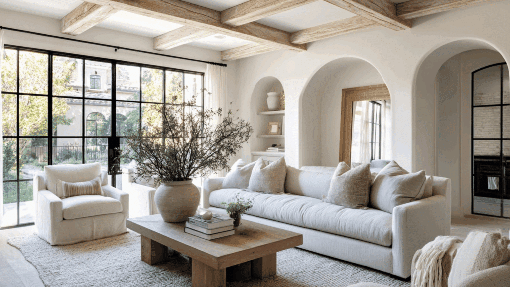 subtle ceiling beams