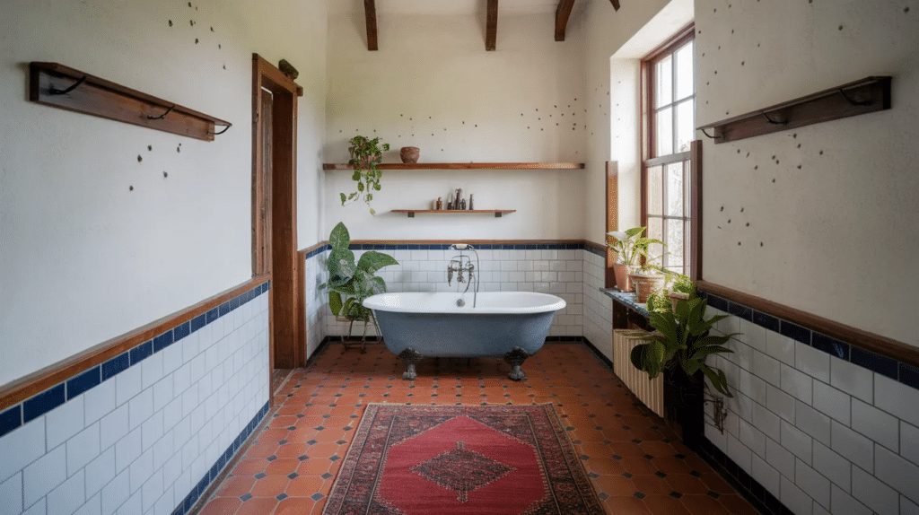 terra cotta floor tiles