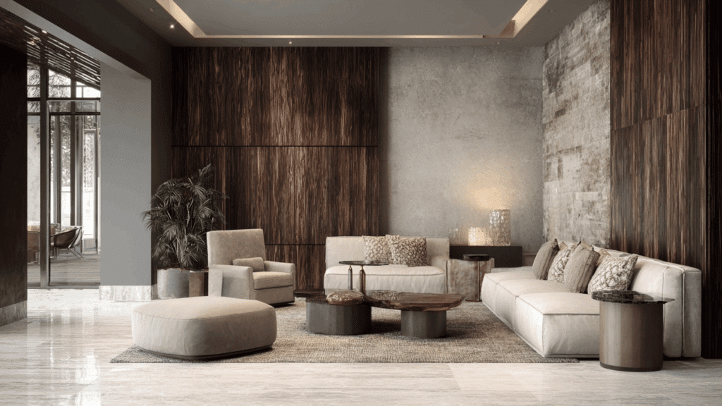 textural richness through material variation