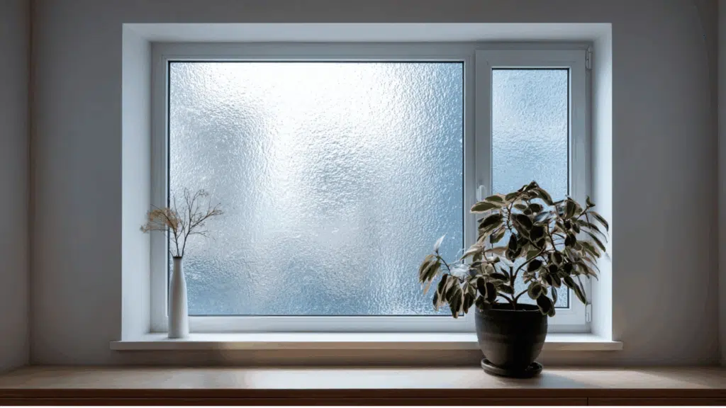 textured glass for privacy