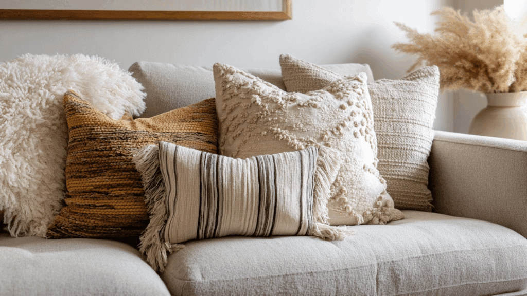 thrifted throw pillows