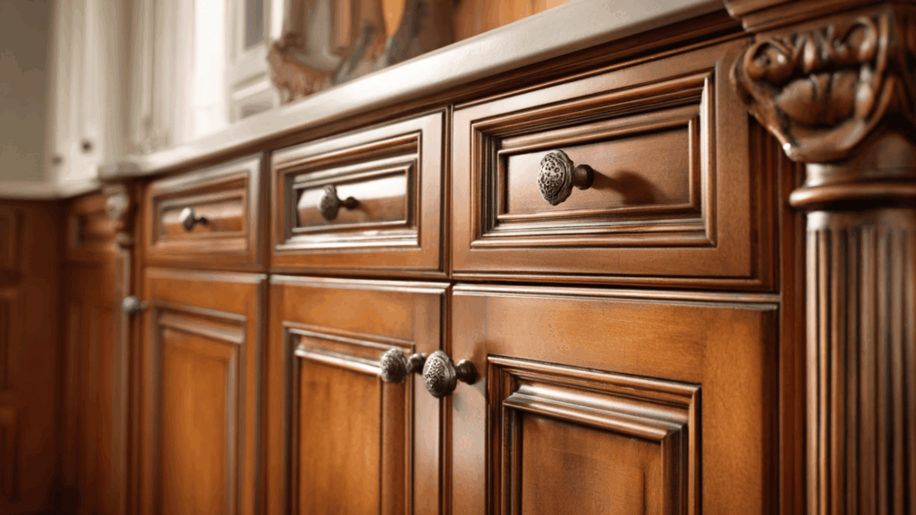 traditional cabinet hardware placement