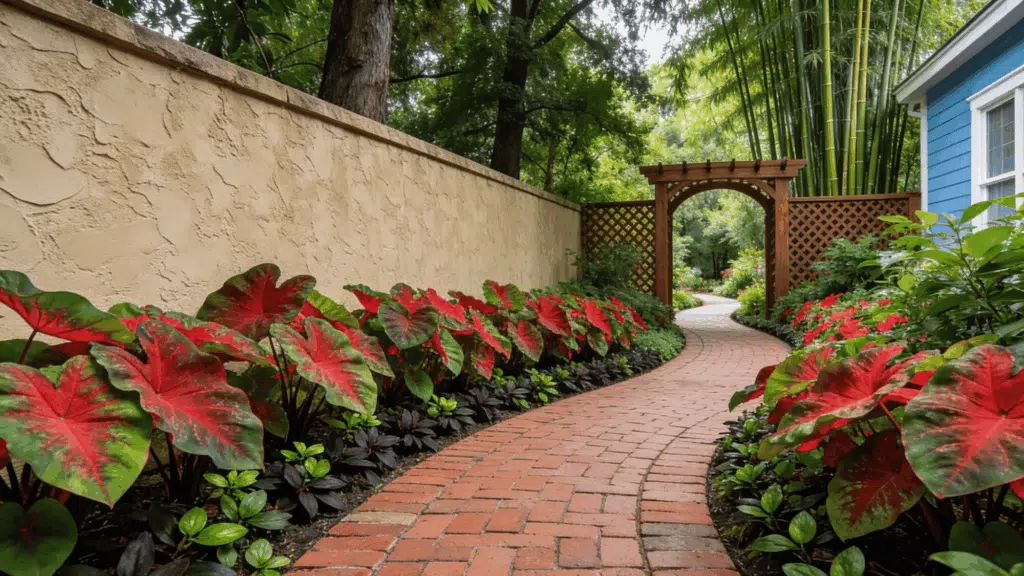 tropical flower garden design