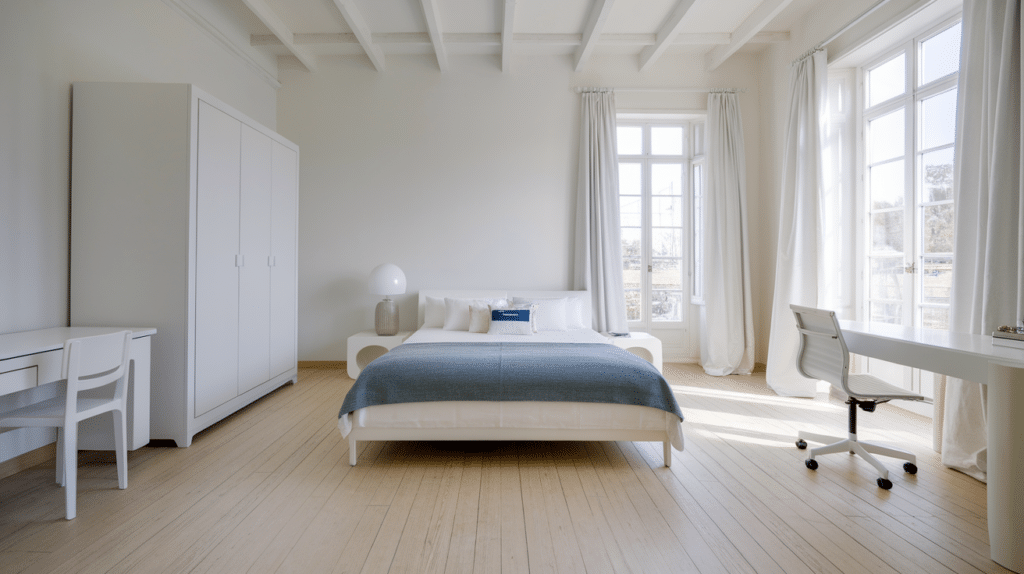 use light flooring when possible