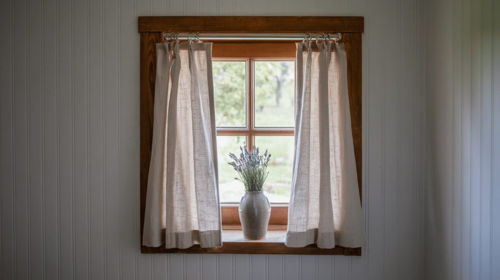 use linen or cotton curtains