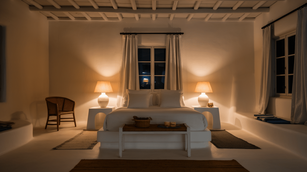 use warm lighting for comfort