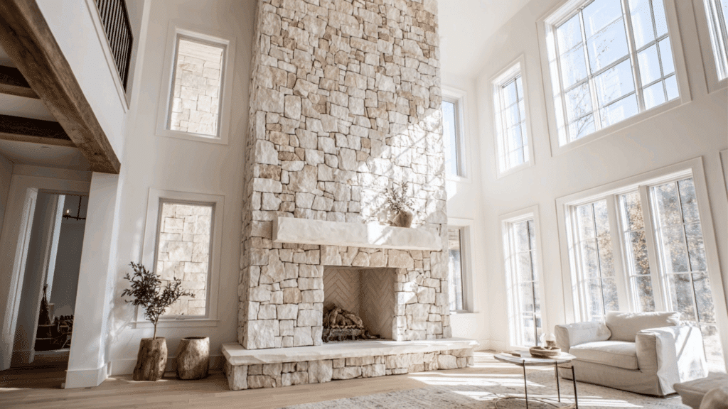 vertical stone with subtle smear