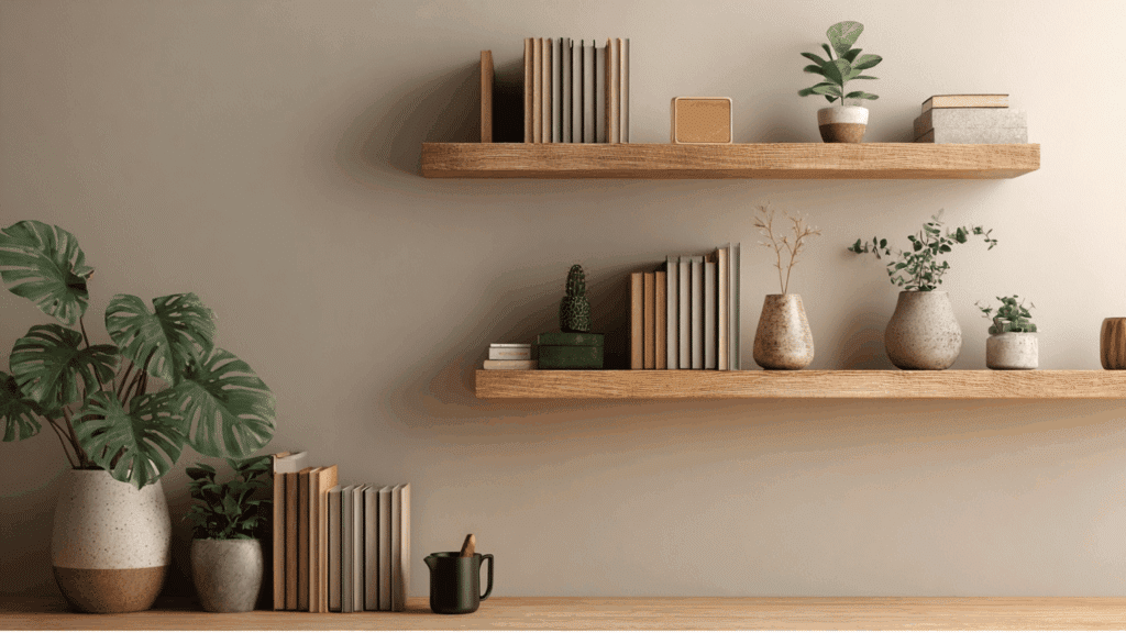wall mounted floating shelf
