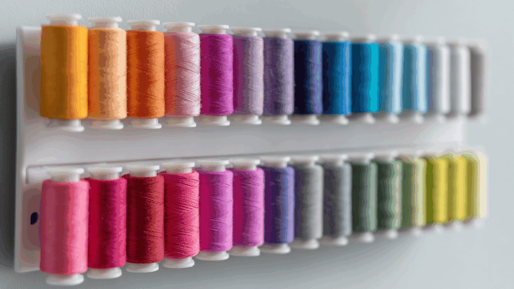 wall mounted thread display