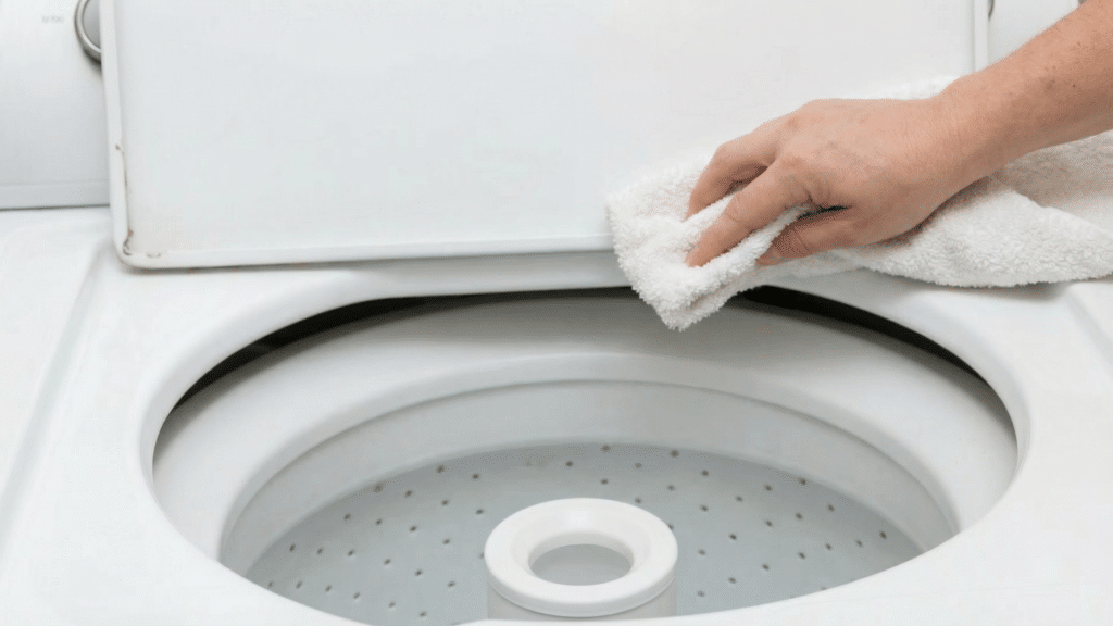 wipe it down and let it air dry