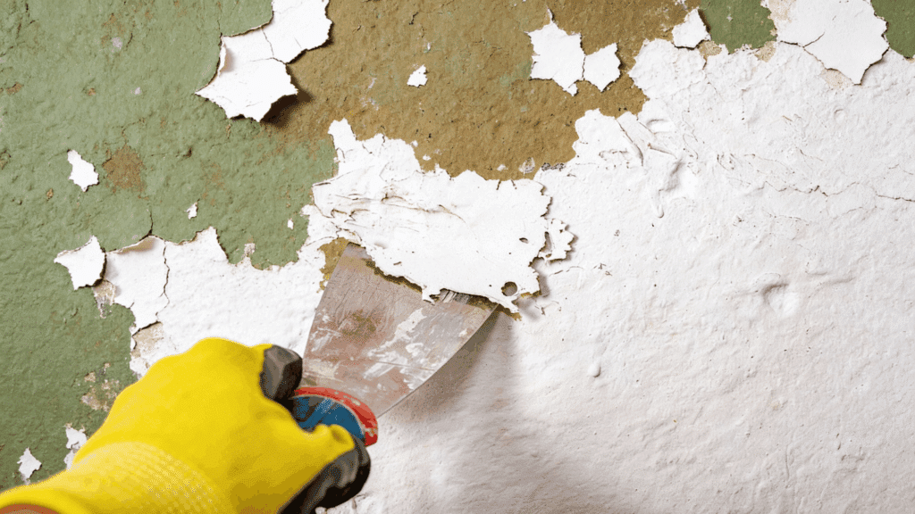 wire brush or hand scraping