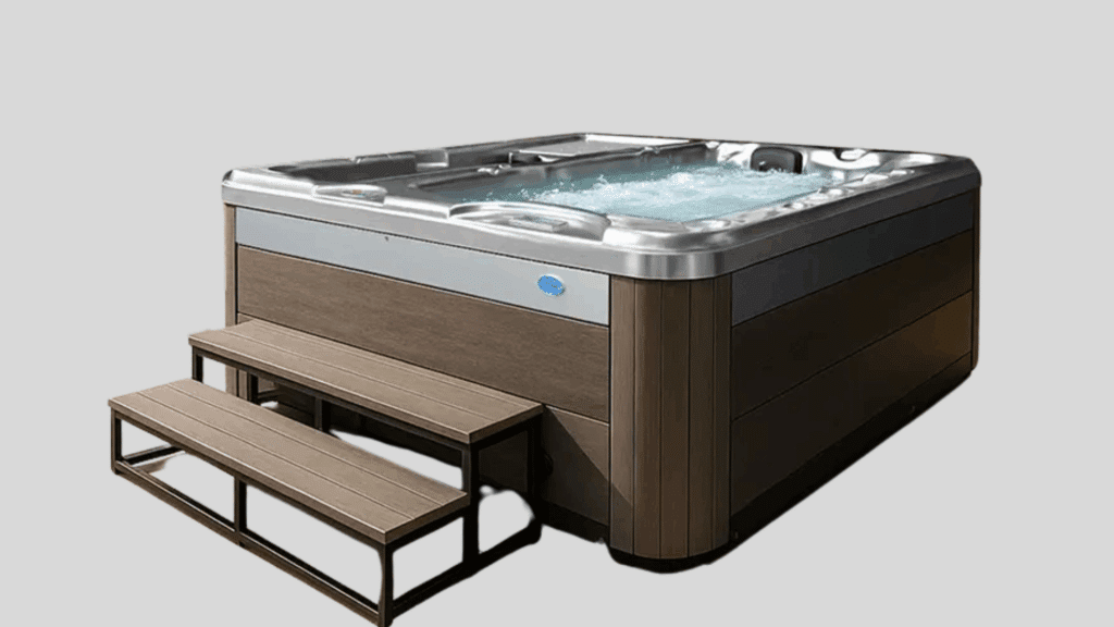 Cal Spas hot tub against a light grey background.