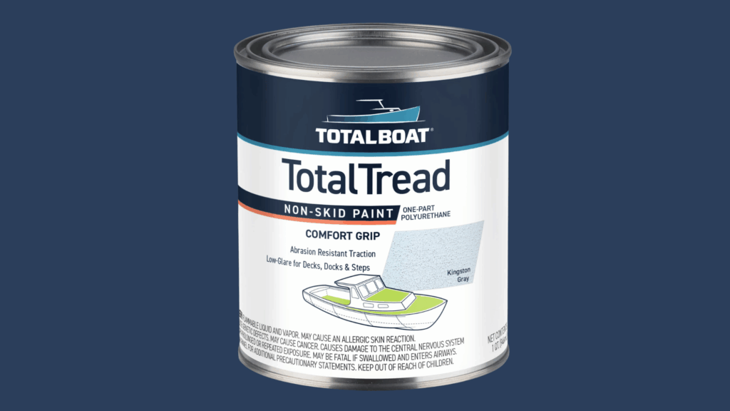 Metal can of TotalBoat TotalTread Non-Skid Marine Deck Paint