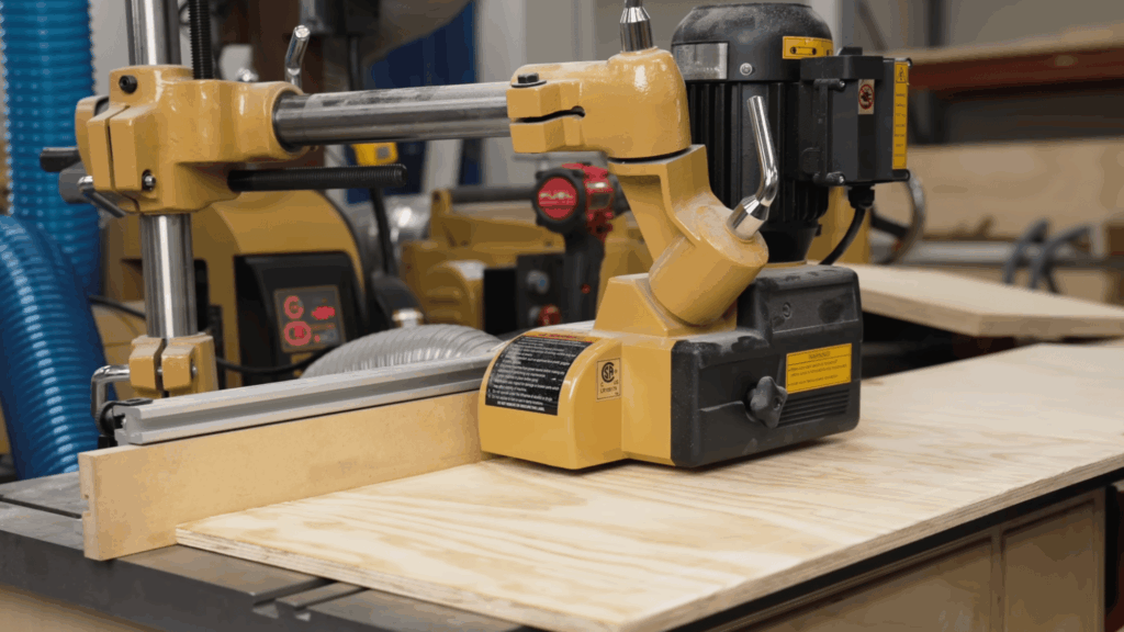 _Using table saw to cut centered grooves for the shaker door panel insert