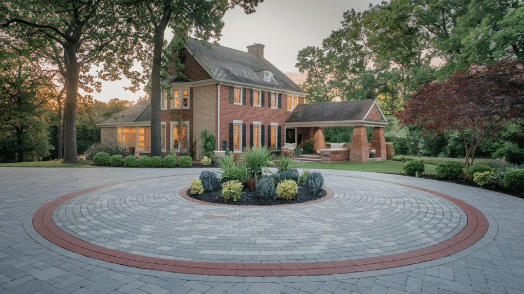 brick-paver-driveway-with-circle-layout